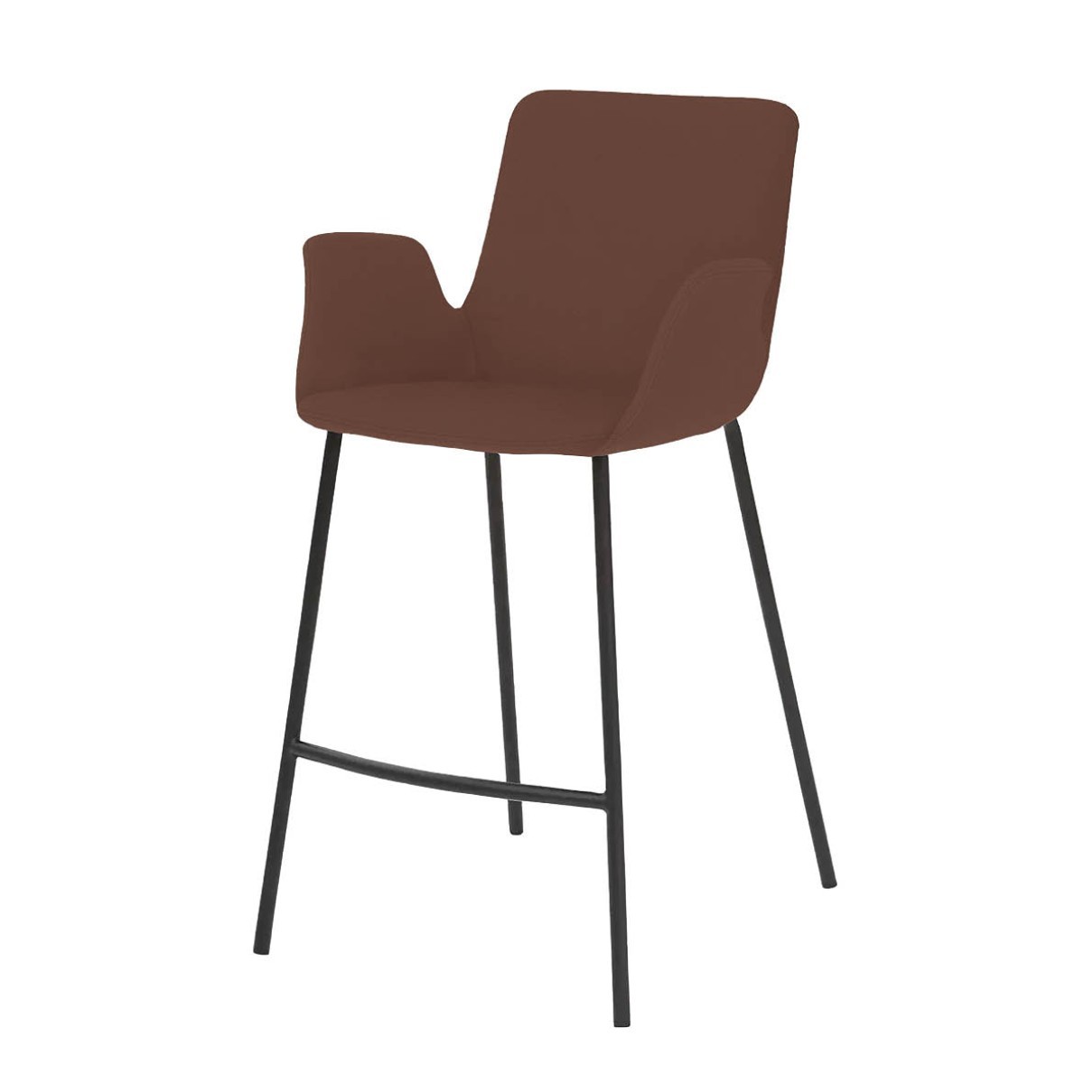 Barkruk 1222 Zwart/Cognac