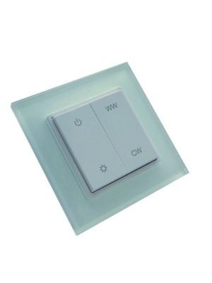 Emotion wandschakelaar kleur / dimmer wit 